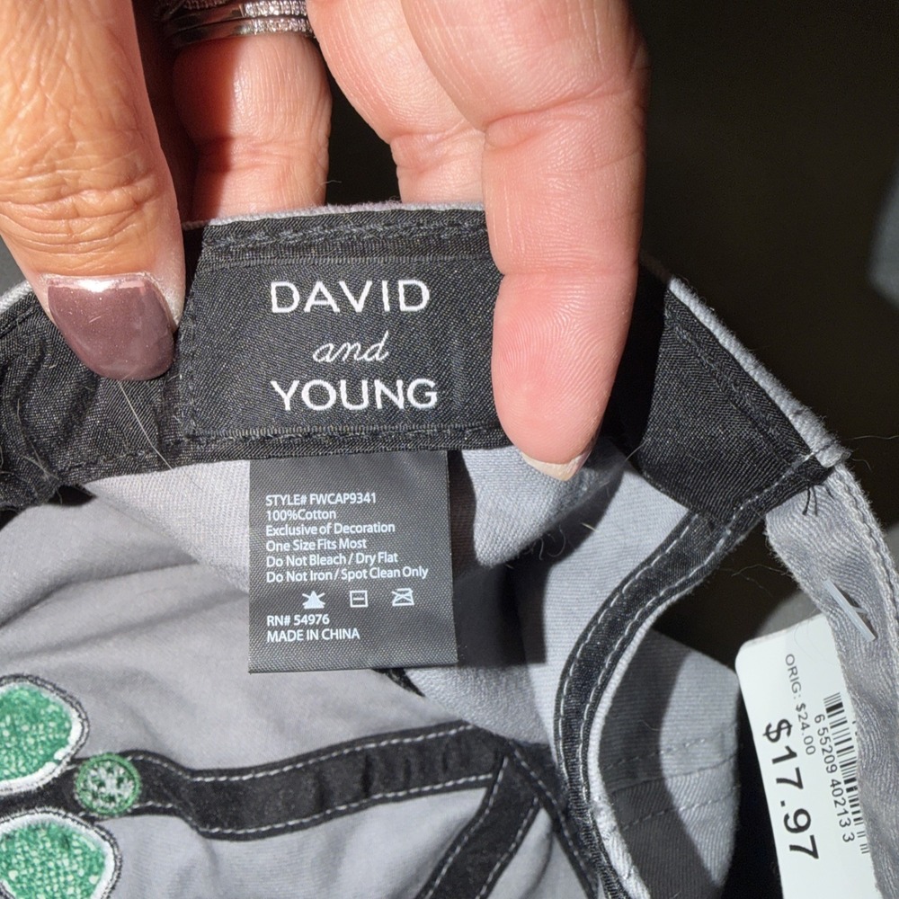 David & Young Women's Embroidered Pickleball Washed Baseball Cap - Picture 3 of 4